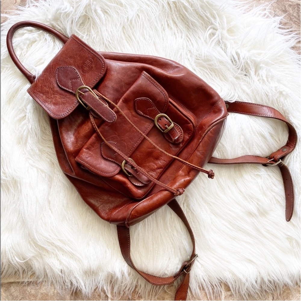 VINTAGE CM 1966 leather backpack